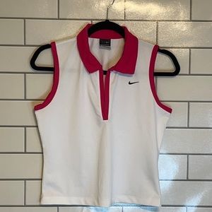 •NIKE Sphere Dry Women’s Crop Tank•Small 4-6 Petite Pink White